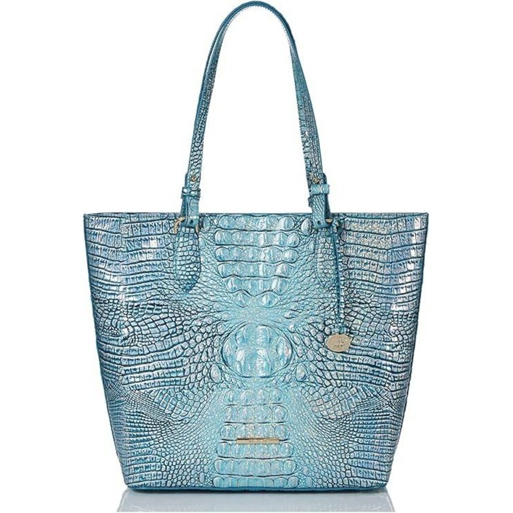 Brahmin Women's Ellen Arctic Blue Melbourne Leather Tote Satchel‎ One Size NWT
